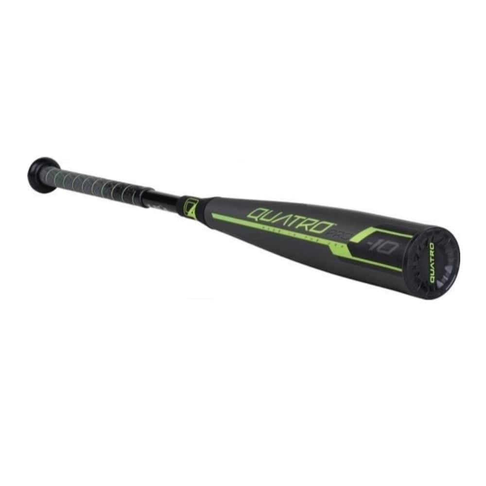 Rawlings - Quatro Pro Youth USA Baseball Bat (30 in/20 oz) with Longitudinal Flex - Black