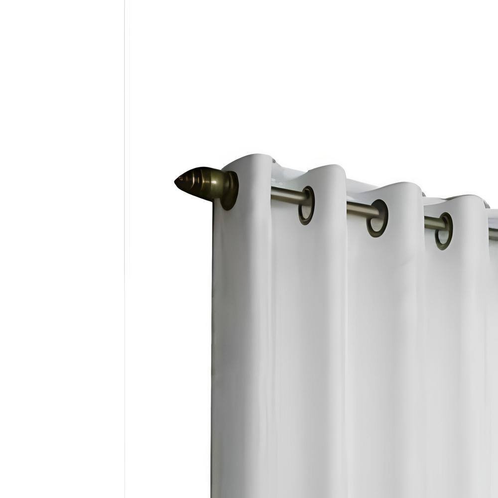 Angle. Commonwealth Home Fashions - Commonwealth Thermavoile Rhapsody Lined European Voile Grommet Panel - 104x72" - Ivory - Ivory.