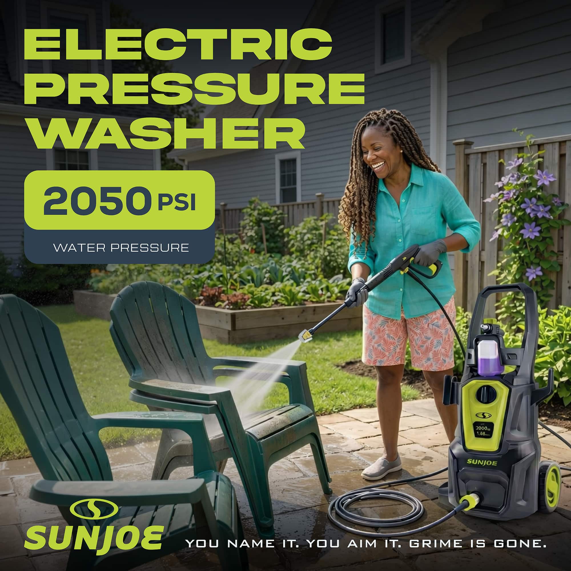 Sun Joe Electric Pressure Washer w/ Extension Wand, SPX2680 MAX