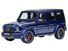 2019 Mercedes-Benz AMG G63 Brilliant Blue Metallic 1/18 Model Car by Autoart