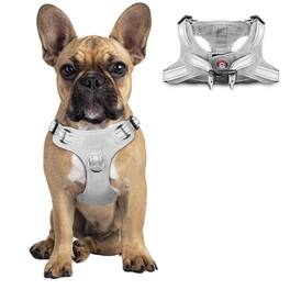 Paradigms Interiors - Dog Harness Step In Vest Reflective Puppy No Pull Breathable Soft For And Dogs Cats - Grey-Small