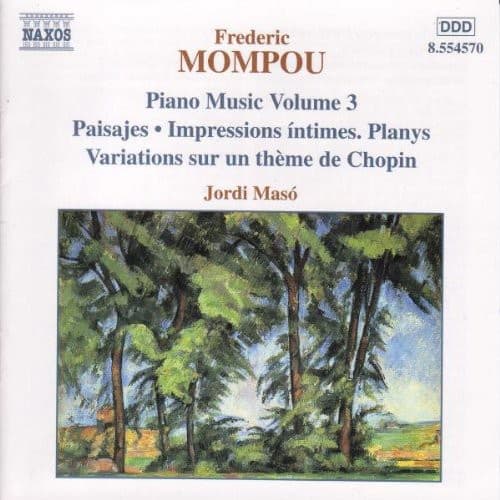 Jordi Mas - Piano Music 3: Trois Variations / Paisajes  - COMPACT DISCS