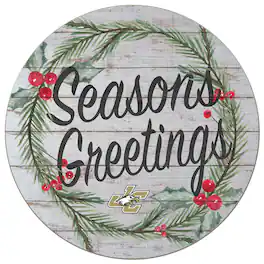 Jardine - Juniata Eagles 20'' x 20'' Season's Greetings Circle - White