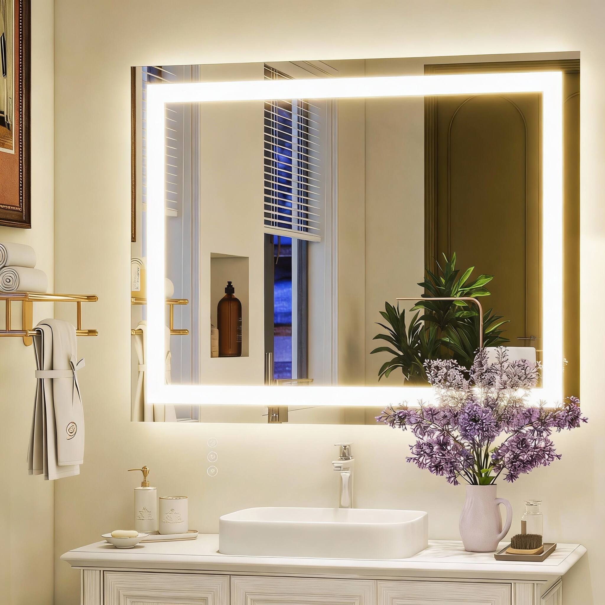 Led Bathroom Mirror 40"L x 30"W