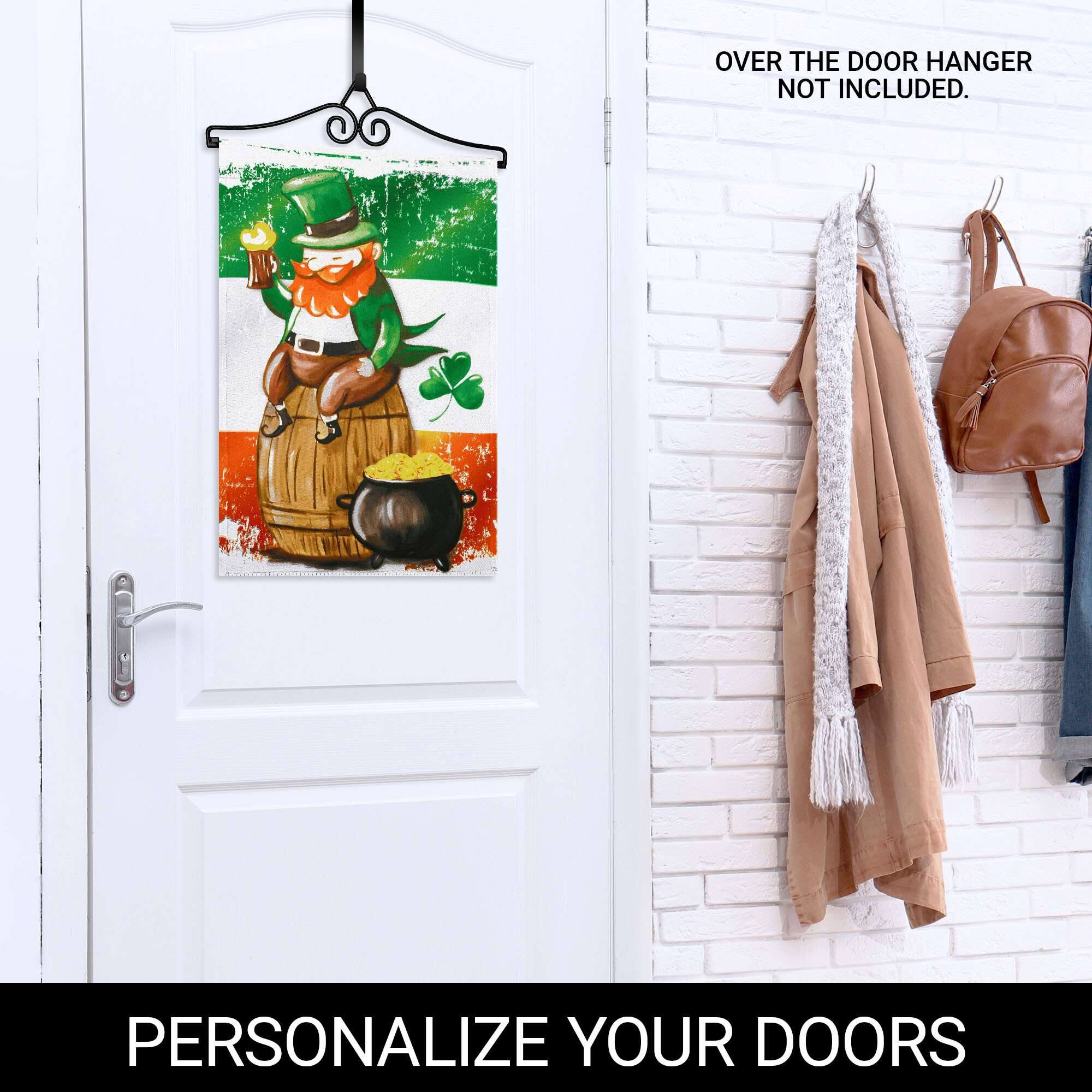 OVER THE DOOR HANGER NOT INCLUDED.

PERSONALIZE YOUR DOORS