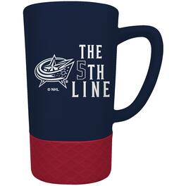 Great American Products - Columbus Blue Jackets Team Logo 16oz. Rally Cry Jump Mug - Multicolor