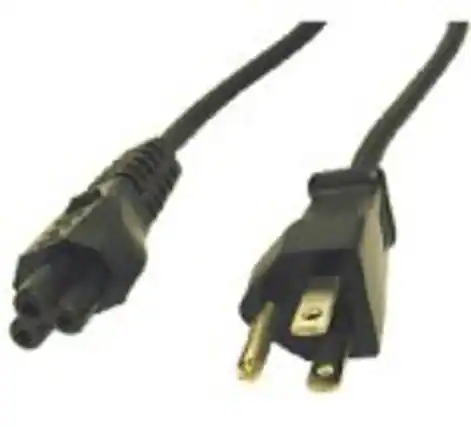 Front. C2G - Cables To Go 757120274001 27400 6 Feet Notebook Power Cord - 1 x Power IEC 320 EN 60320 C5 Female, 1 x Power NEMA 5-15 M - Black.