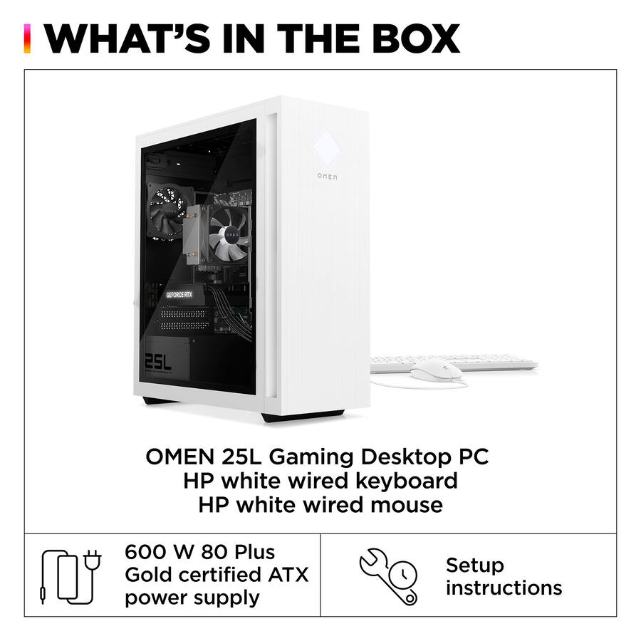 HP OMEN 25L Gaming Desktop Intel Core i7 14700F 32GB DDR5 HP OMEN 25L Gaming Desktop Intel Core i7 14700F 32GB DDR5