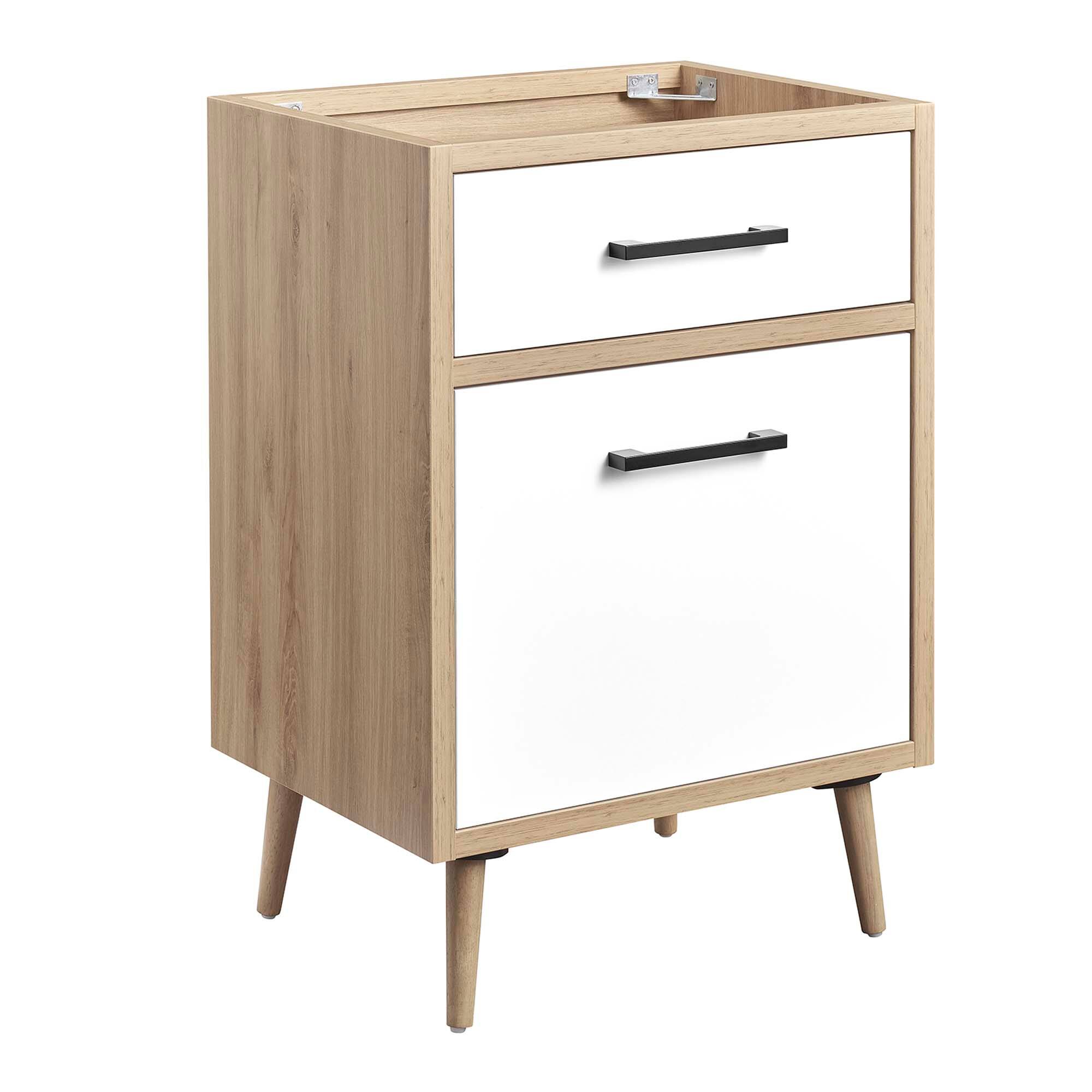 Angle. Modway - Maverick Bathroom Cabinet Basin Not Included by Modway - Oak White.
