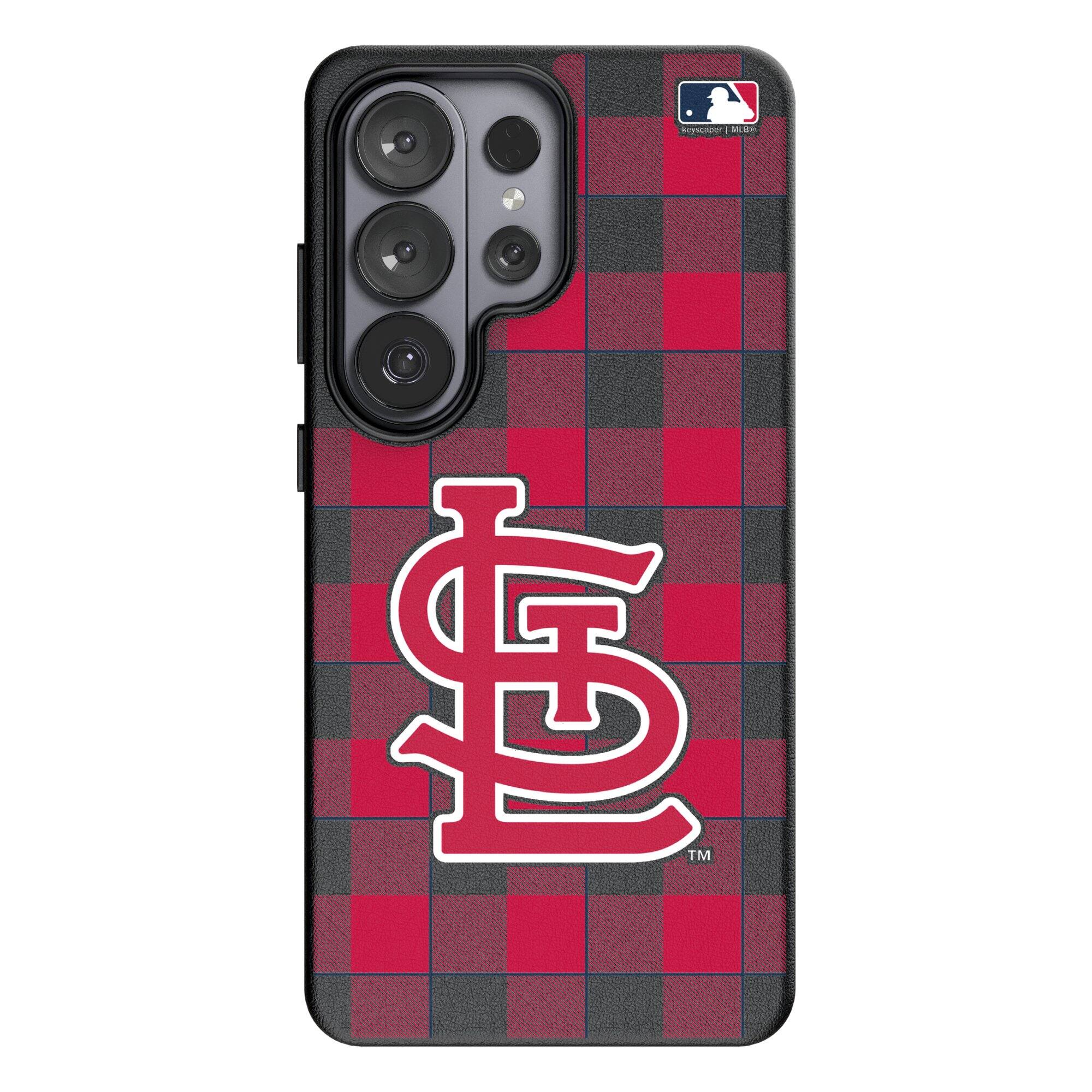 Front. Keyscaper - Plaid Galaxy Magnetic Bump Case - S24 - Black.