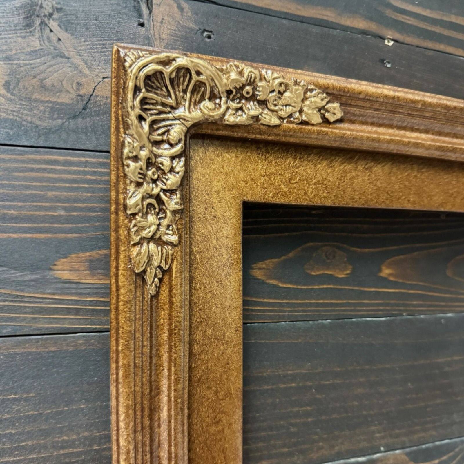 Alt View 1. LAREDO FRAME FACTORY - 75 inch Handmade Ornate Tv Frame For TCL A300W NXTVISION Tv - ANTIQUE BRONZE FINISH.