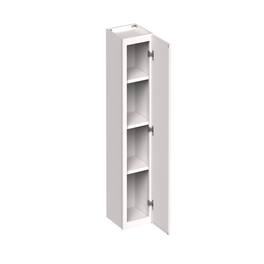 Boyel Living - 12-in W x 42-in H x 12-in D Slim Shaker RTA Kitchen Wall Cabinet with Soft-Close - Snow White