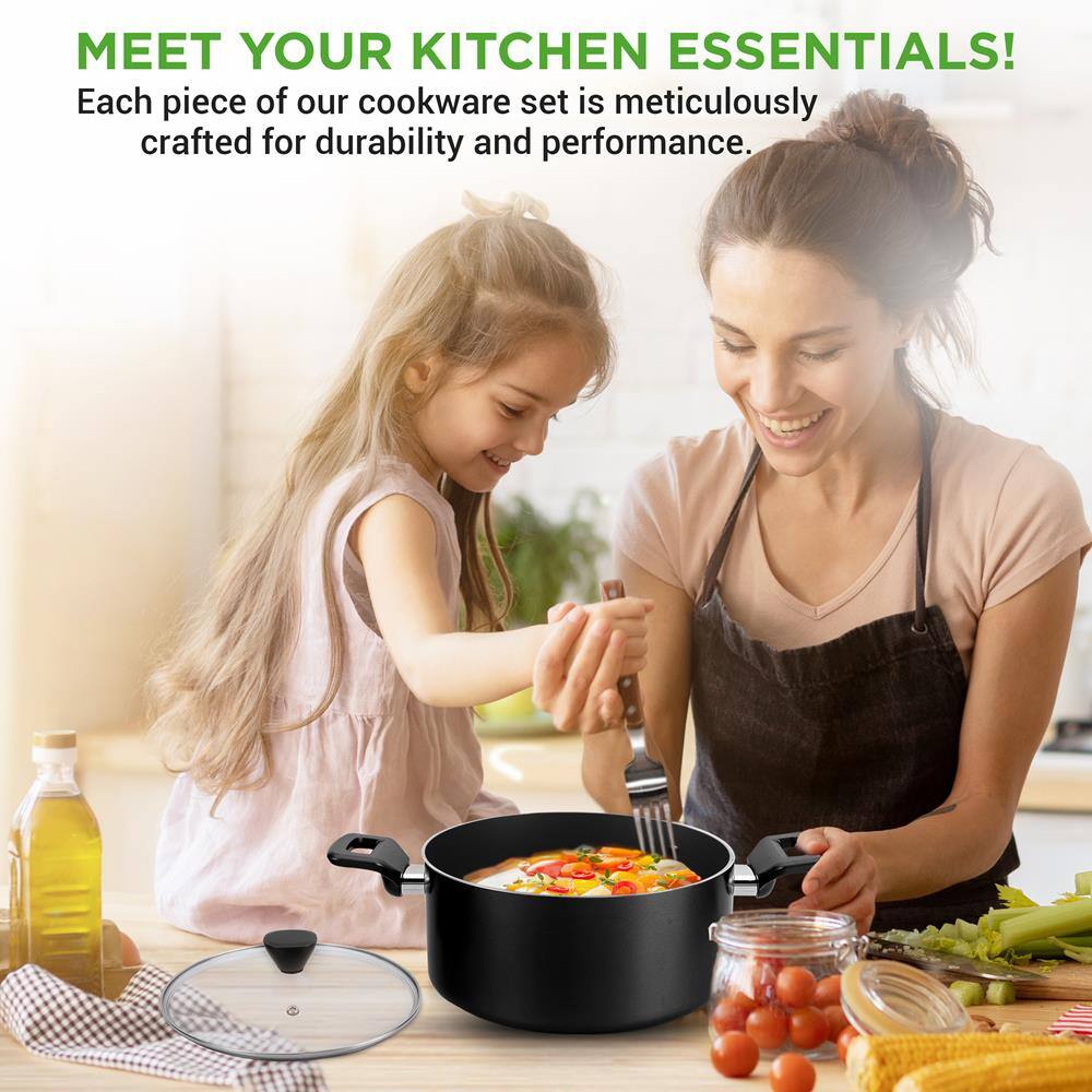 MEET YOUR KITCHEN ESSENTIALS!  
Each piece of our cookware set is meticulously crafted for durability and performance.
