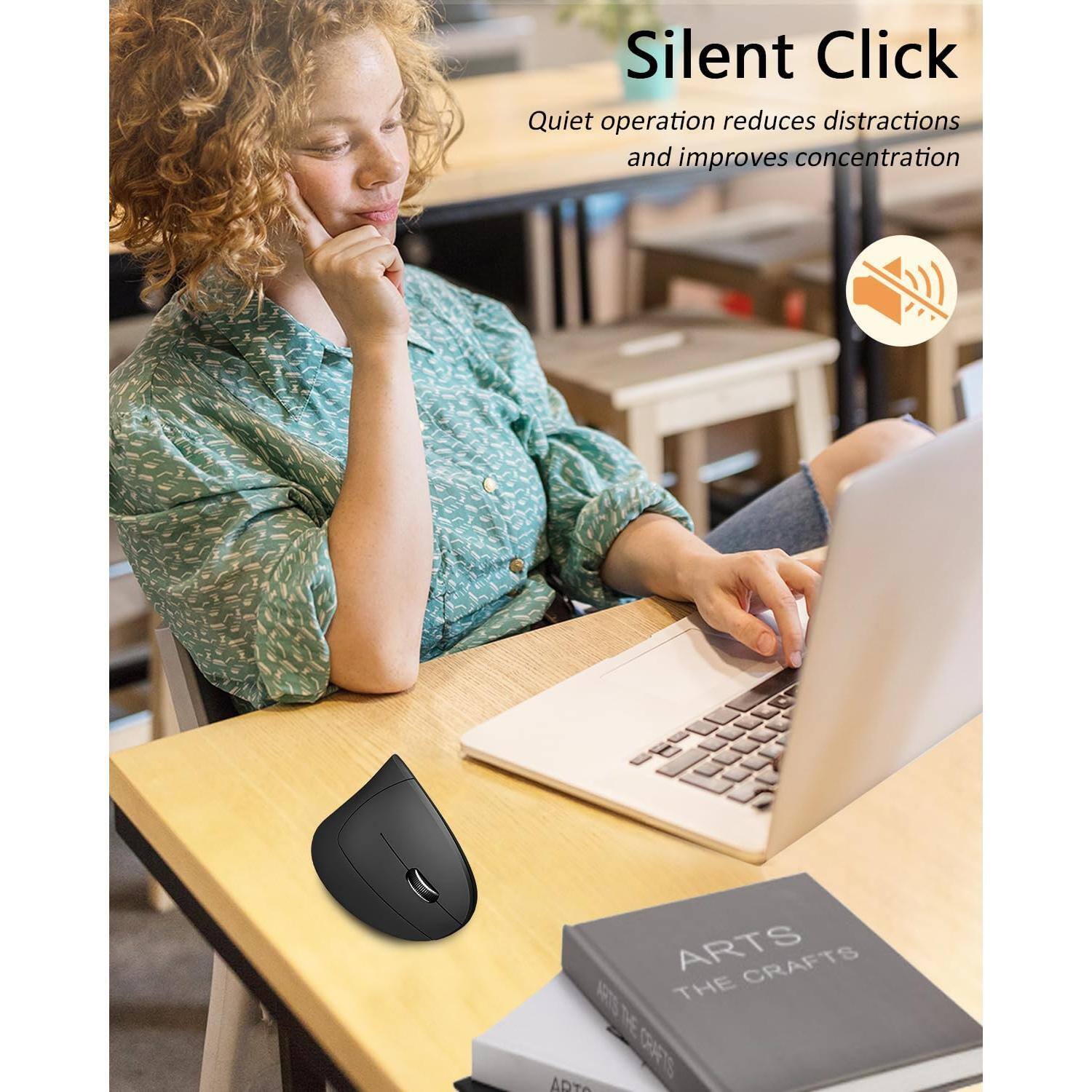 Silent Click  
Quiet operation reduces distractions and improves concentration  

ARTS THE CRAFTS