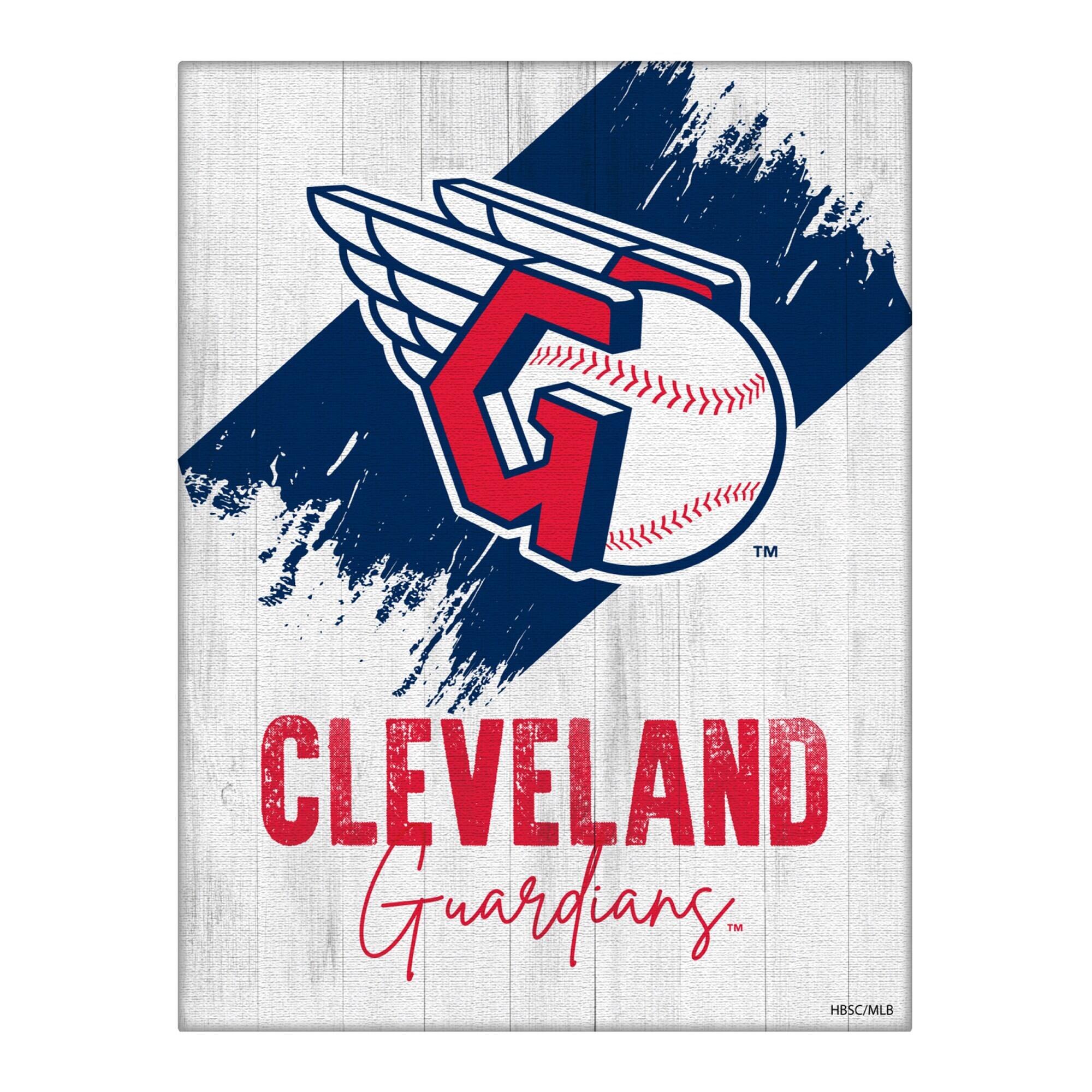 Cleveland Guardians 24" x 32" Team Canvas Wall Art