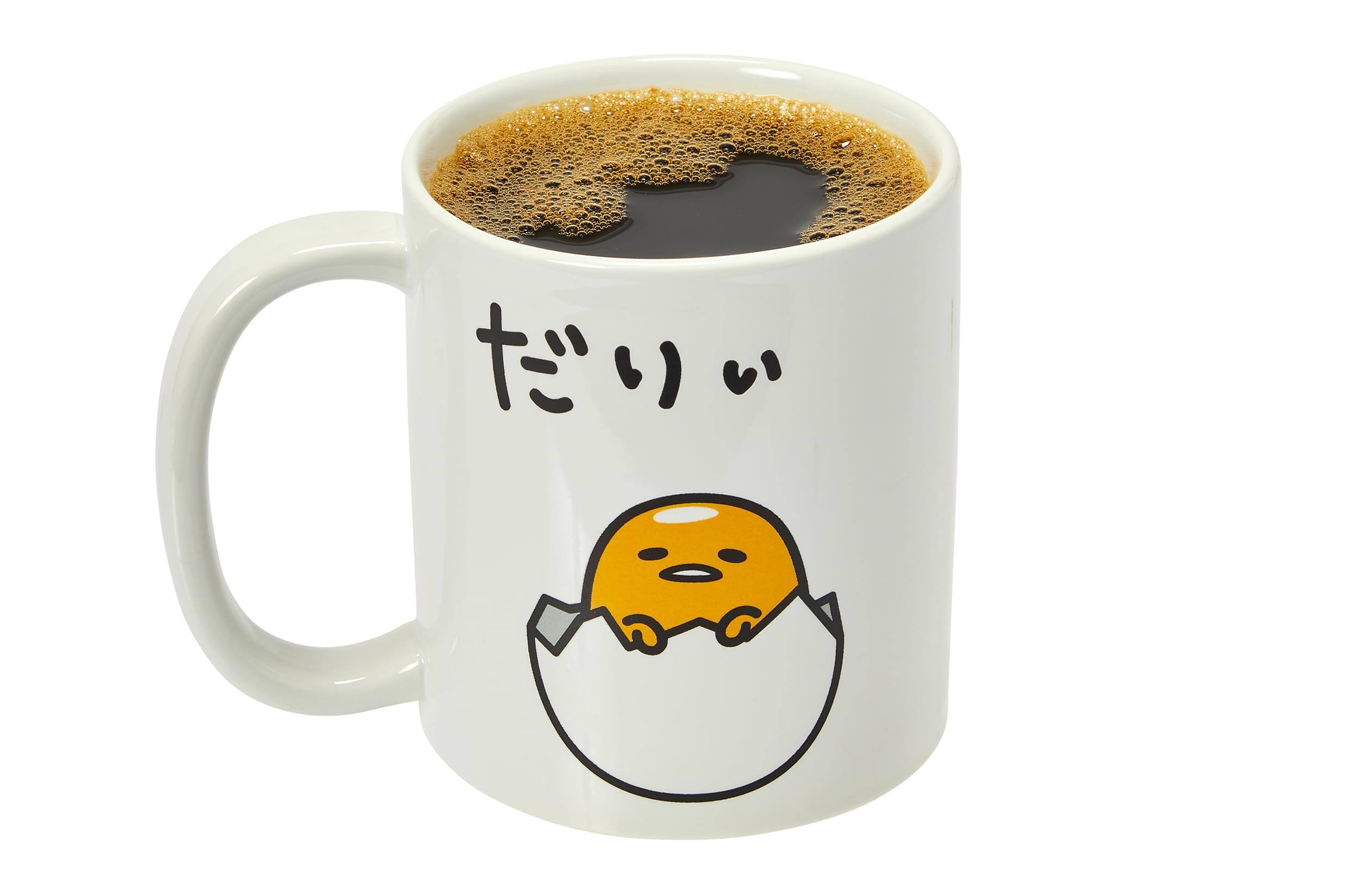 Alt View 10. Seven20 - Gudetama Sitting In Eggshell 20-Oz Ceramic Mug - White.