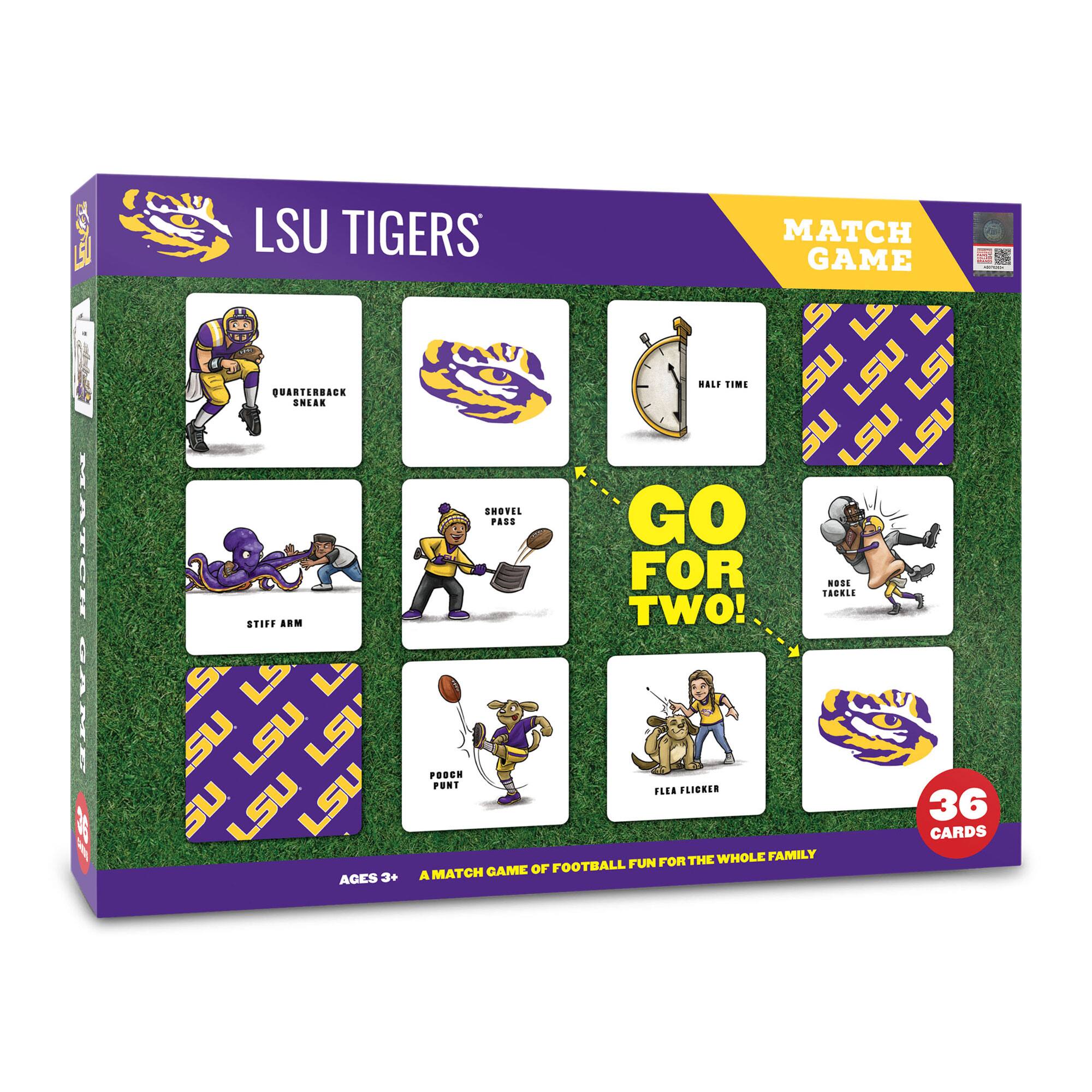 YouTheFan - LSU Tigers Licensed Memory Match Game - Multicolor