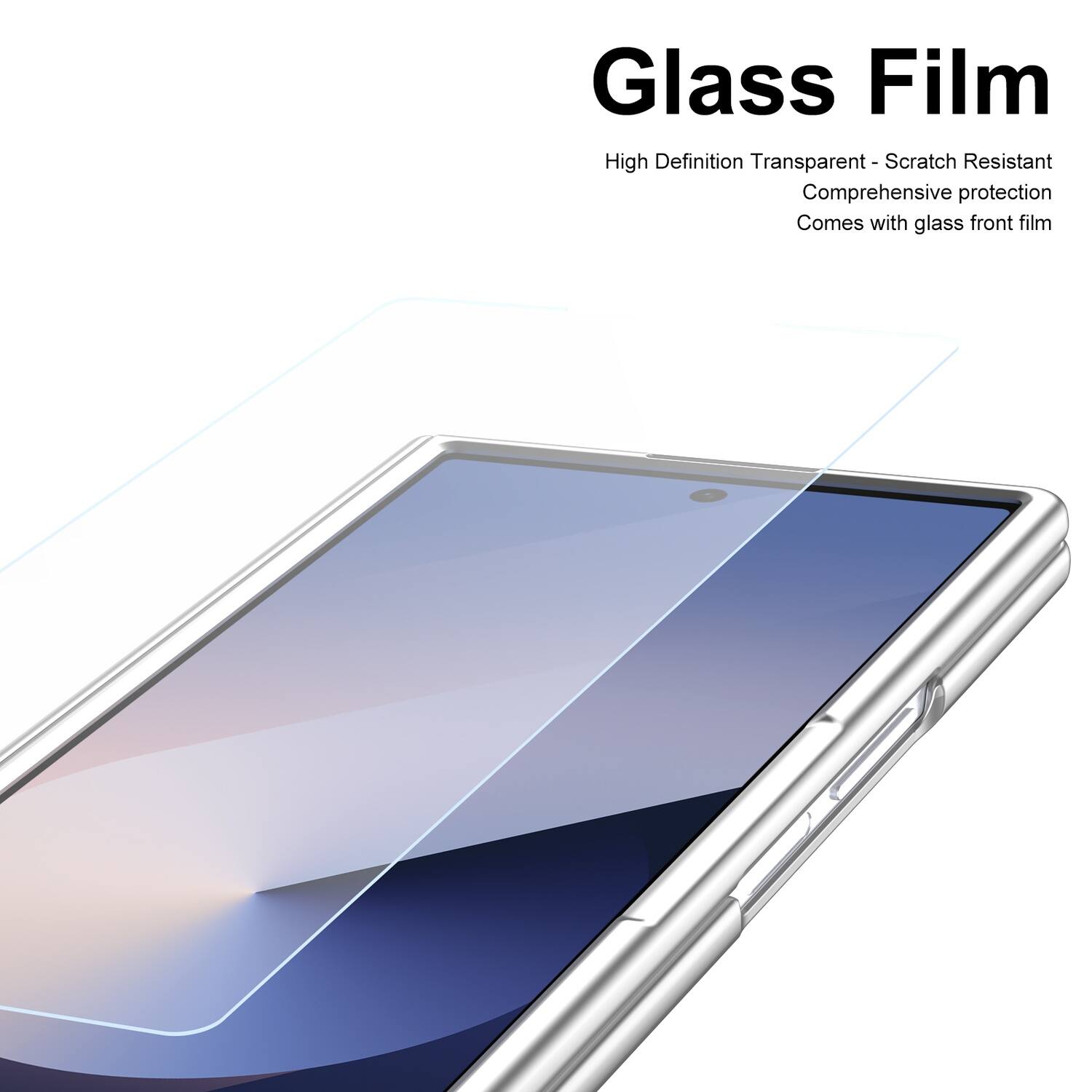 Glass Film High Definition Transparent - Scratch Resistant Comprehensive protection Comes with glass front film