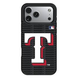 Keyscaper - MLB - Texas Rangers Personalized Bump Case with 8.2ft Drop Protection - 16 Pro - Multicolor