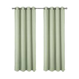 RT Designers Collection - RT Designer Collection Demi Lux Jacquard Blackout Grommet Curtain Panel 52" x 84" - Sage