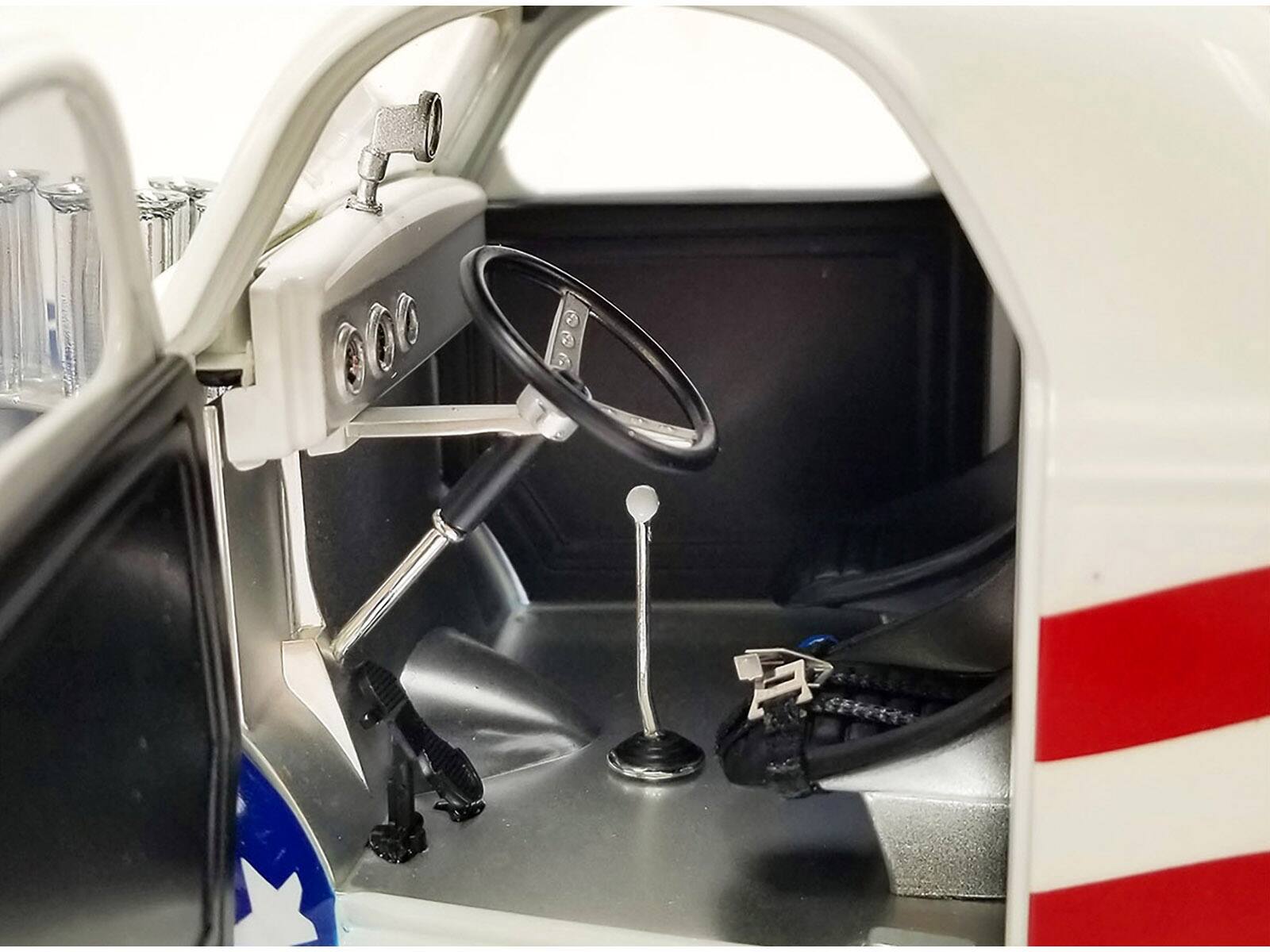 Left. ACME - 1940 Gasser "Patriot" American Flag Livery Limited Edition to 300 pieces Worldwide 1/18 Diecast Model Car by ACME - Multi.