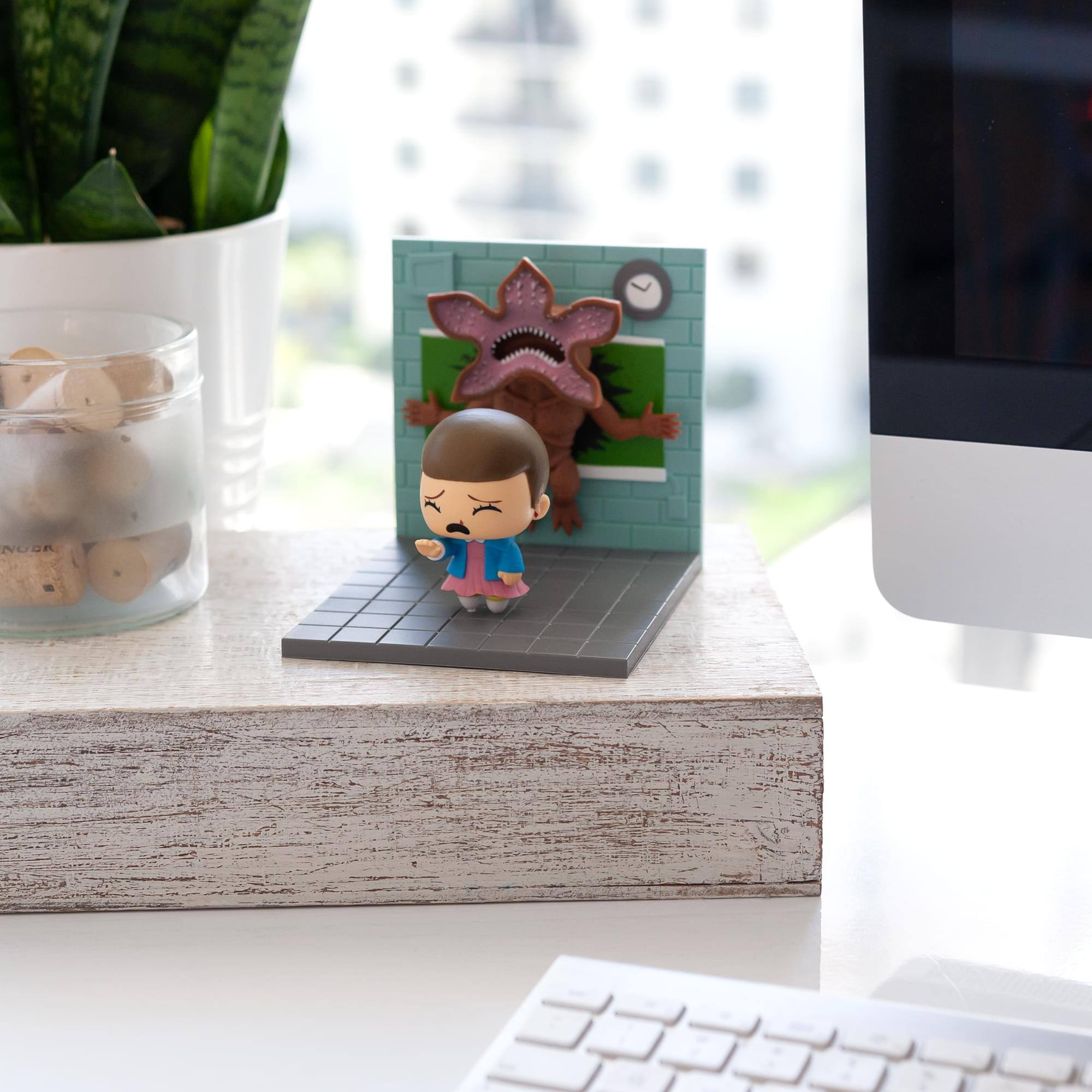Alt View 4. Loot Crate - Stranger Things Eleven Vs. Demogorgon Exclusive Diorama | SuperEmoFriends Design - Multi-Color.
