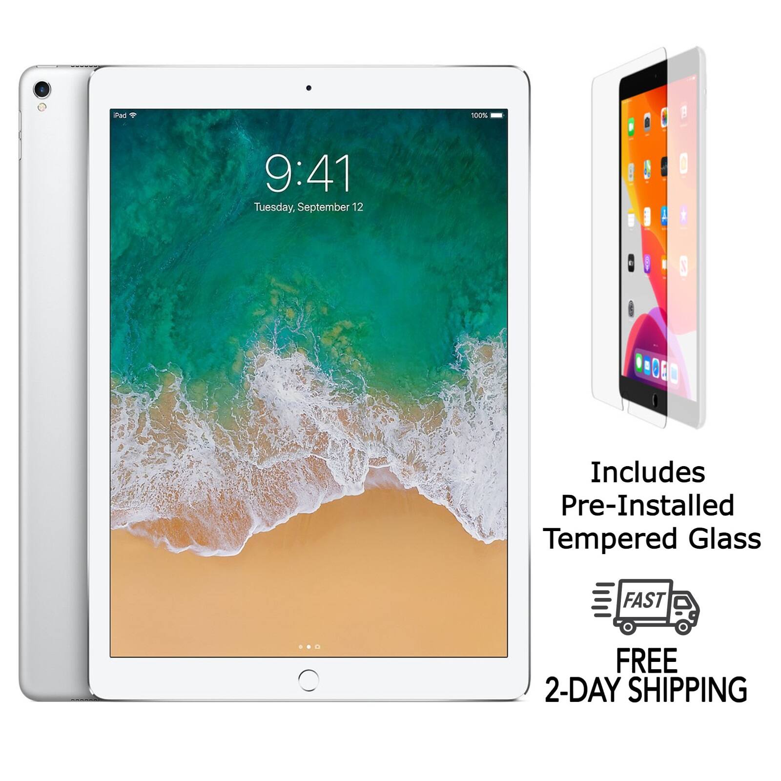 Pad 100%  
9:41 Tuesday, September 12  

Includes Pre-Installed Tempered Glass  

FAST FREE 2-DAY SHIPPING