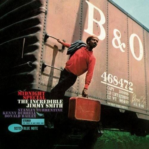 B & O  
468422  
CAPY MIDNIGHT LD  
LMT 100000 SPECIAL  
LT 122800 TM  
THE INCREDIBLE W 48400  
JIMMY SMITH  
VECT STEXI AX 5 61 VIETES  
STANLEY TURRENTINE  
KENNY BURRELL  
DONALD BAILEY  
STEREO  
SNCE 92775  
BLUE NOTE