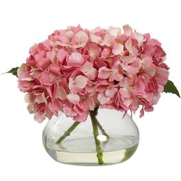 BreeBe - Blooming Hydrangea w/Vase - Pink