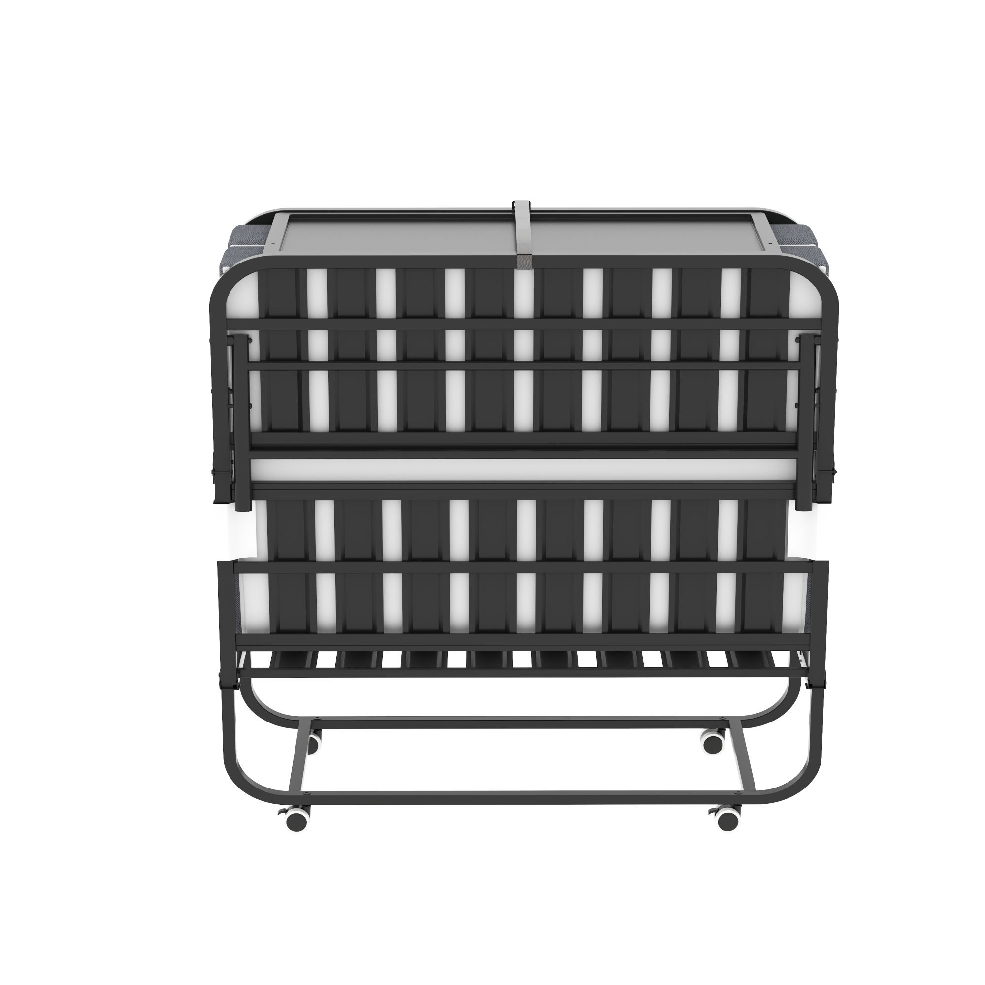 Alt View 9. GOODSILO - Extra Wide Folding Guest Bed with Adjustable Headrest and 5-Inch Memory Foam Mattress for Superior Comfort - Black.