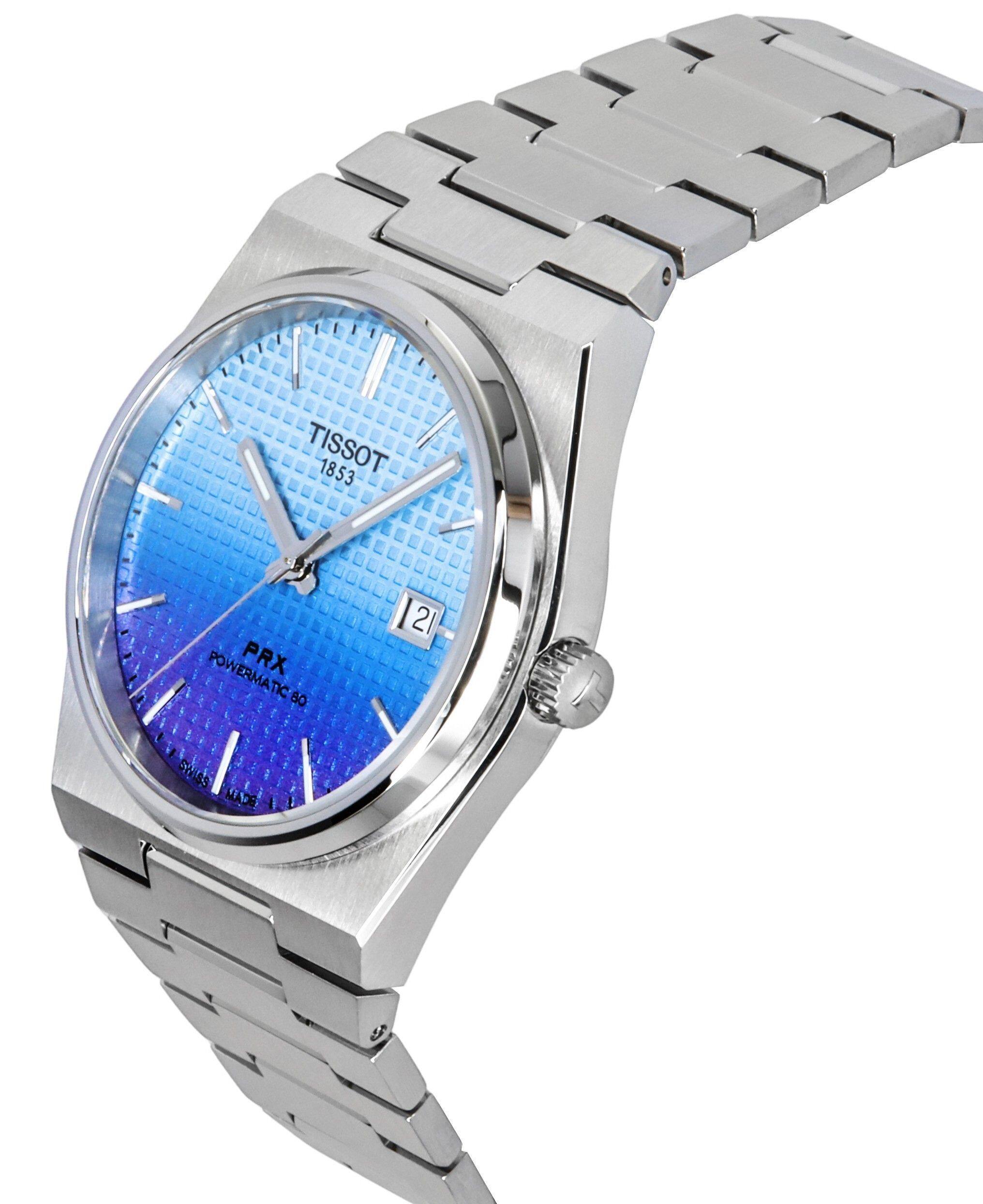 Tissot PRX Powermatic 80 Gradient Stainless Steel Chameleon Dial