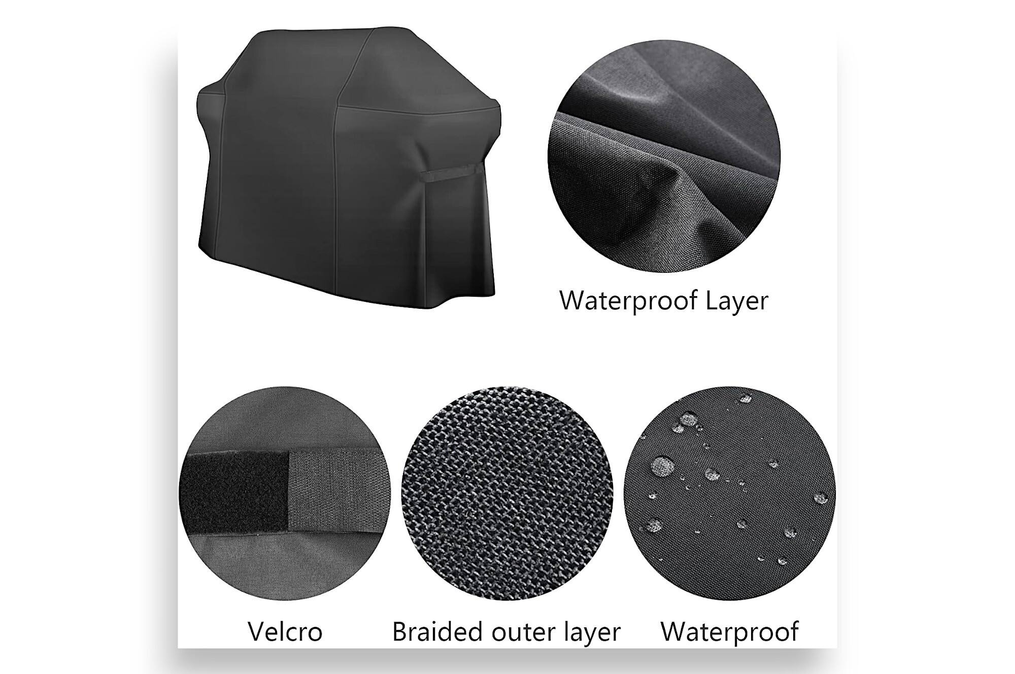 Waterproof Layer  
Velcro  
Braided outer layer  
Waterproof