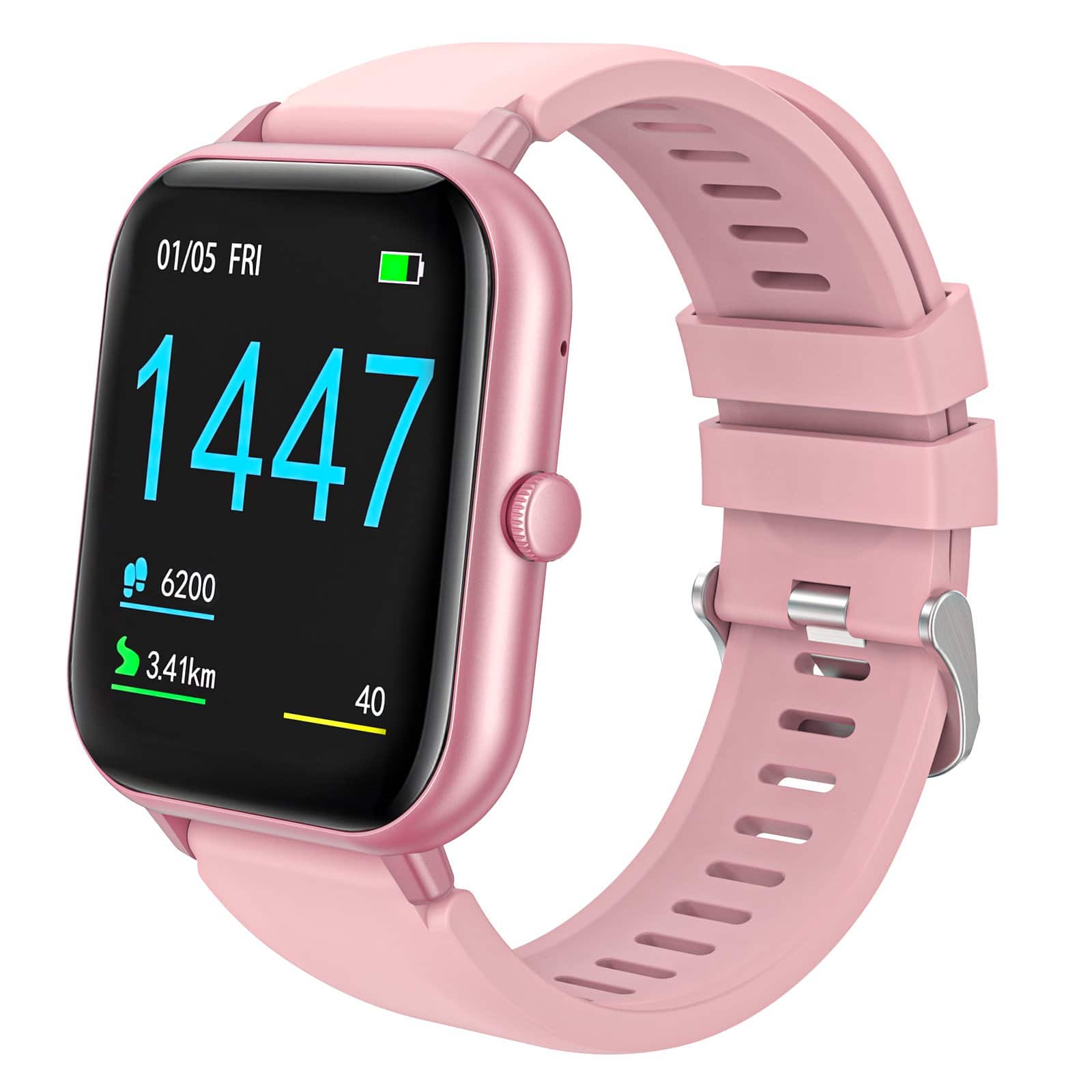 VILINICE - mart Watch for Women Men, Smartwatch Compatible with Android and iPhone, IP68 Waterproof, Fitness Tracker, 100+ Sport Mo - Pink - (2025)