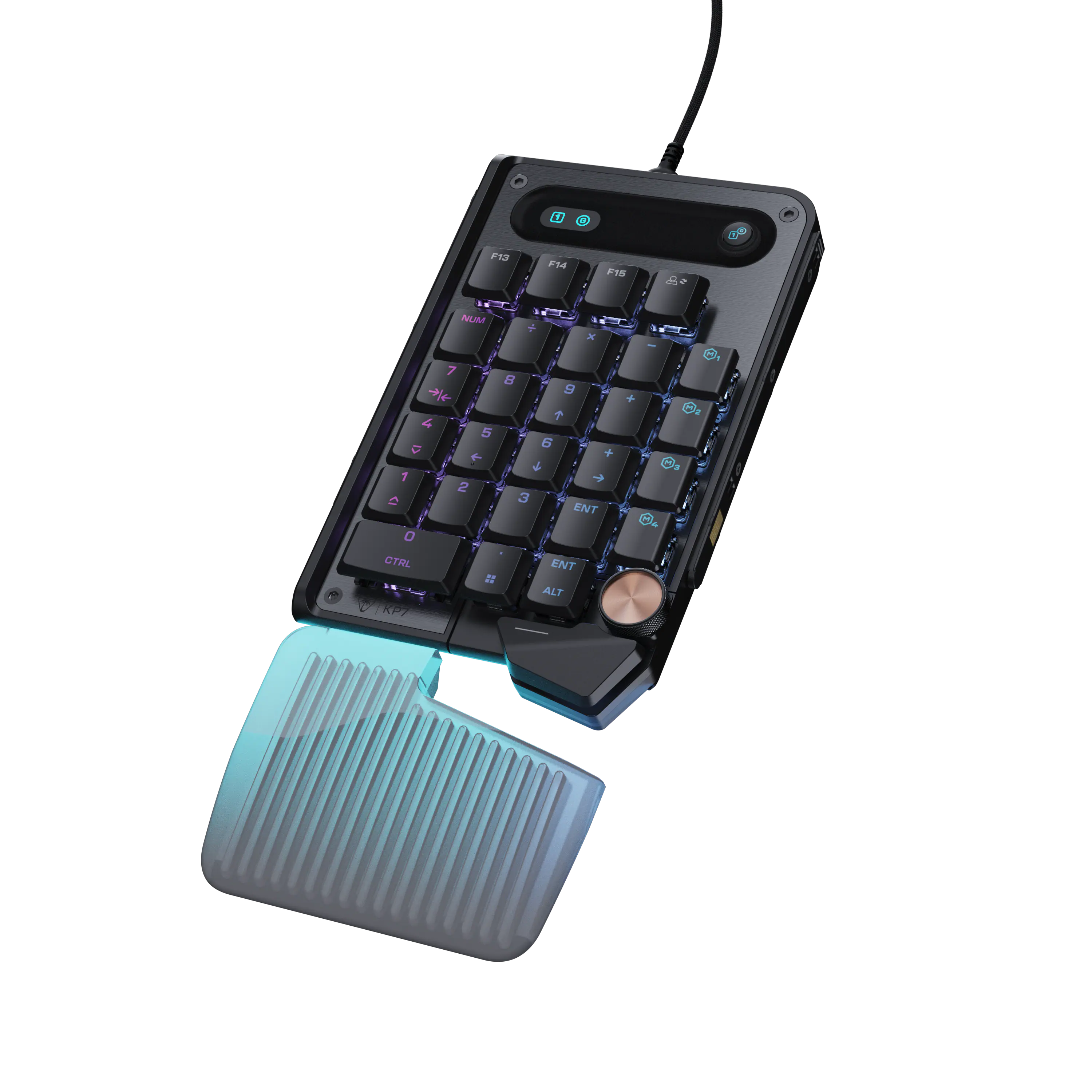 Turtle Beach - Command Series KP7 Wired Hall-Effect Gaming Keypad - Black