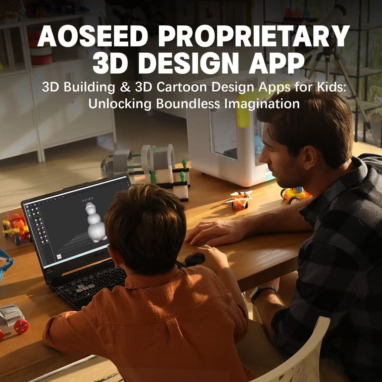 AOSEED PROPRIETARY 3D DESIGN APP
3D Building & 3D Cartoon Design Apps for Kids: Unlocking Boundless Imagination