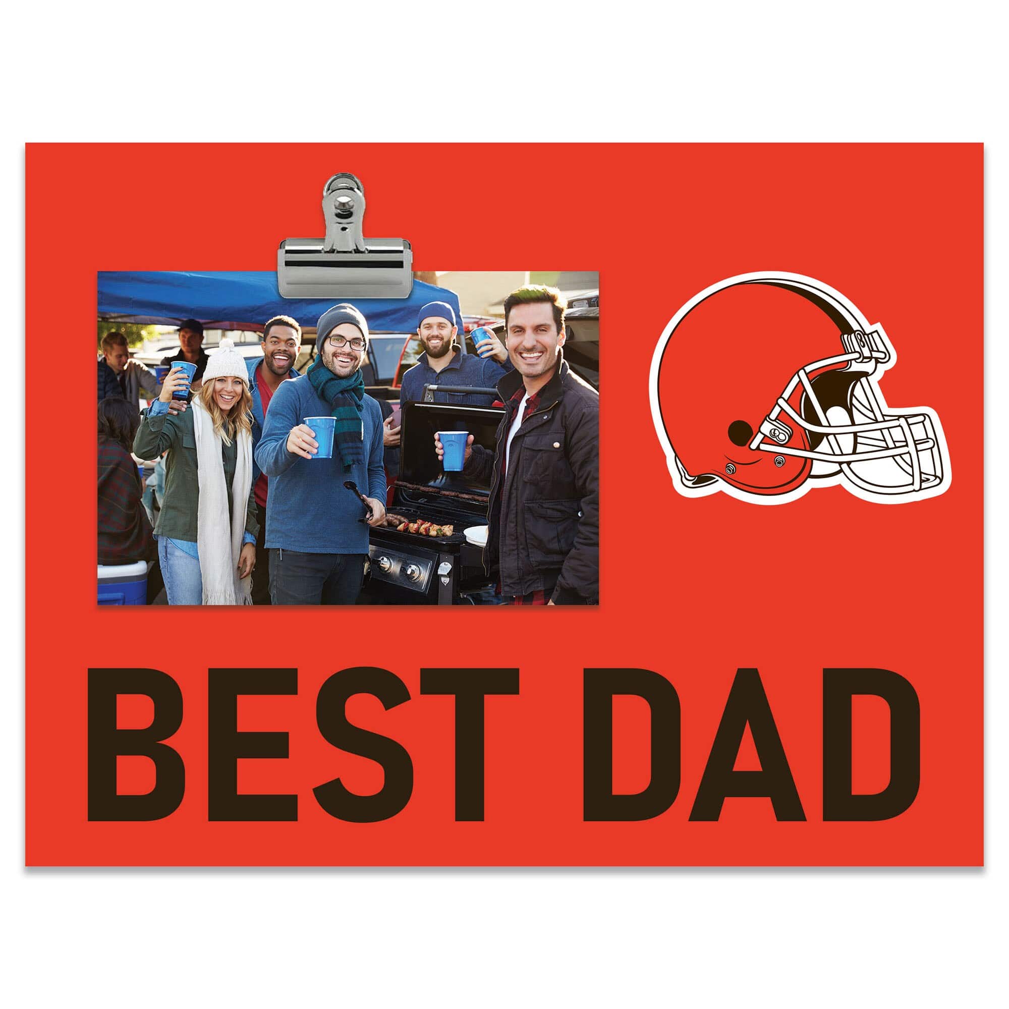 "Fan Creations - Cleveland Browns 8"" x 10.5"" Briteline Best Dad Clip Frame - Multicolor" price history on PriceWatchPro