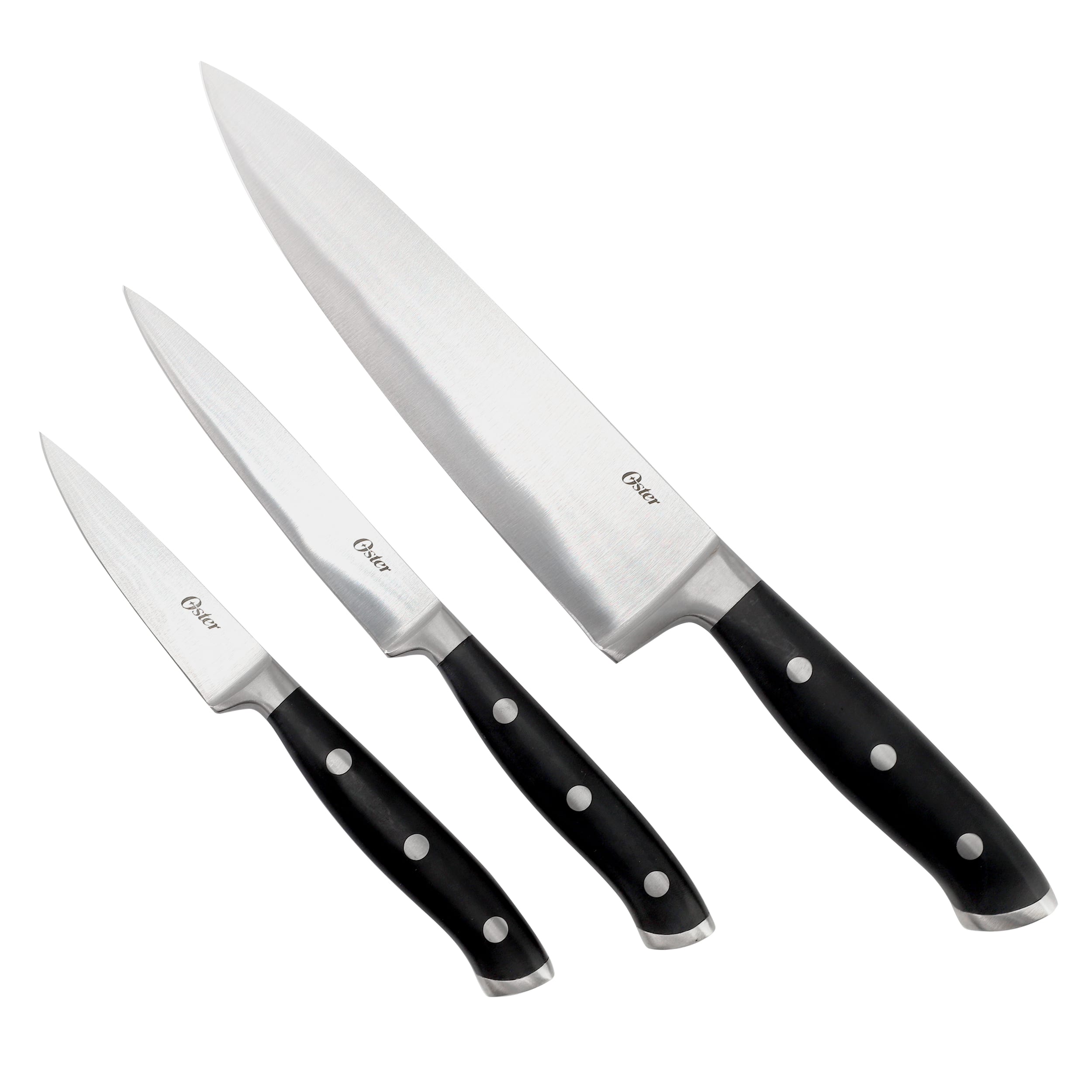 Oster - Ginley 3 Piece Stainless Steel Cutlery Set - Black