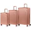 Front. Champs - Legacy 3-Piece Luggage Set - Rose Gold.