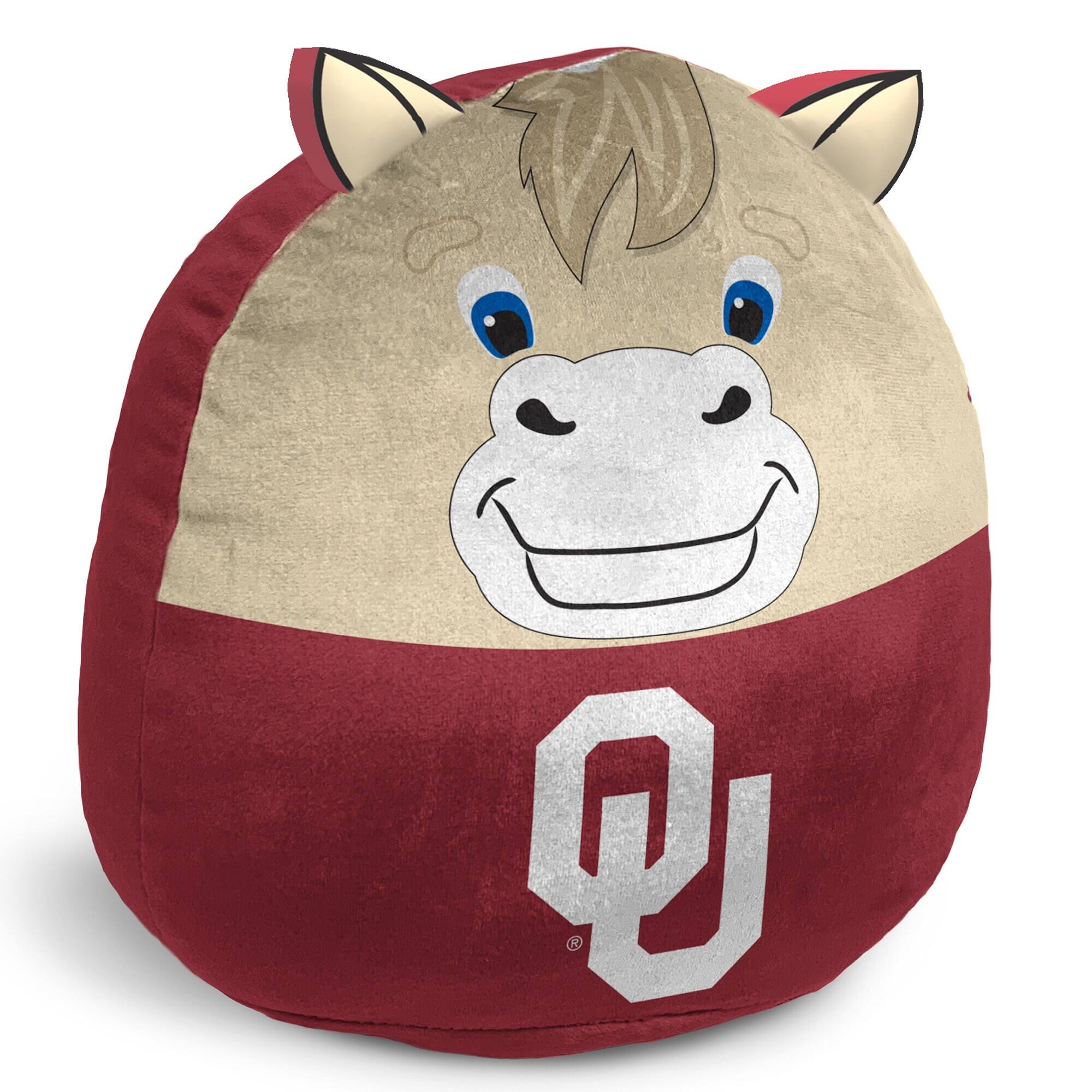 Front. Pegasus - Oklahoma Sooners Plushie Mascot Pillow with Features - Multicolor.