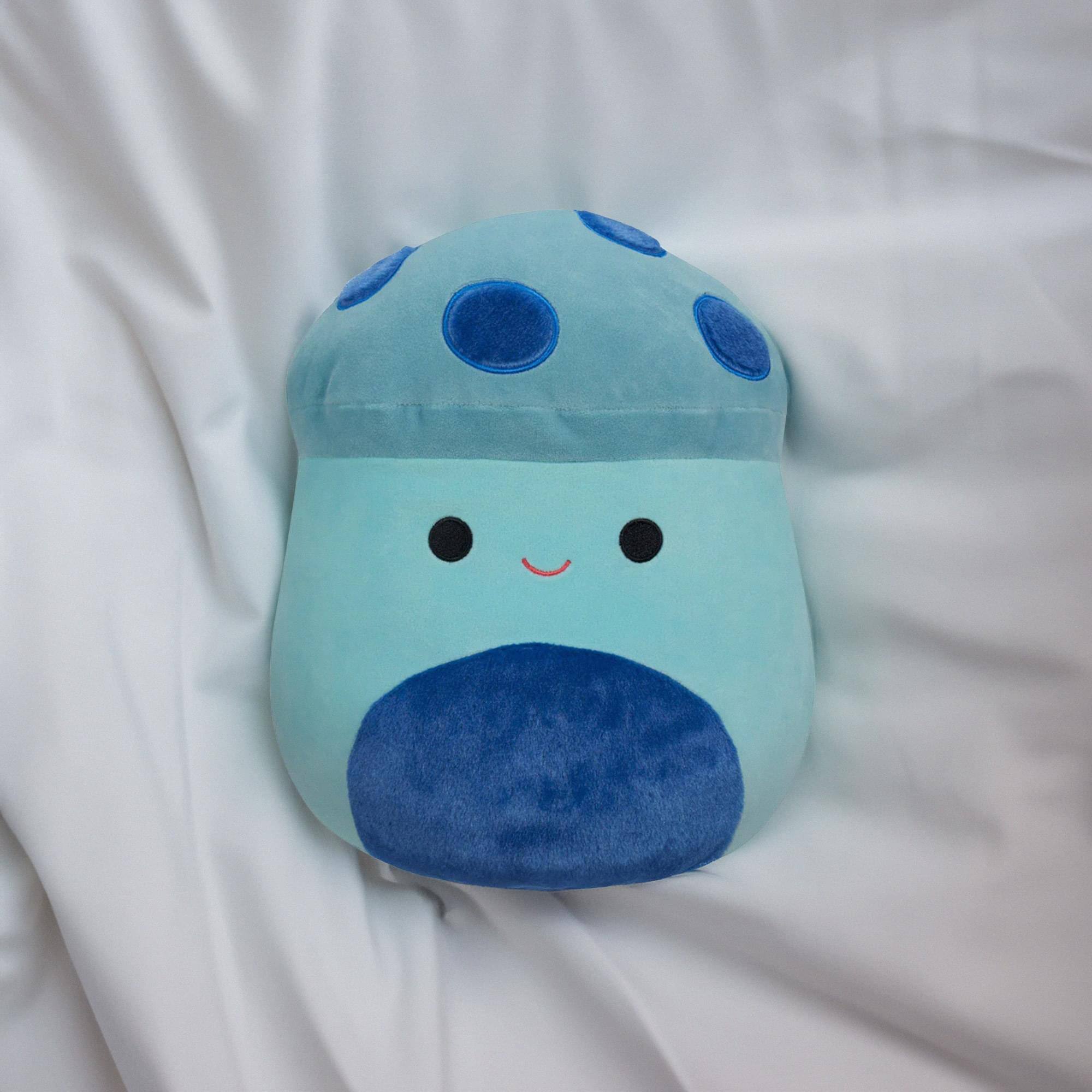 Alt View 4. Kellytoy - Squishmallow 12 Inch Plush | Ankur the Teal Mushroom - Blue.