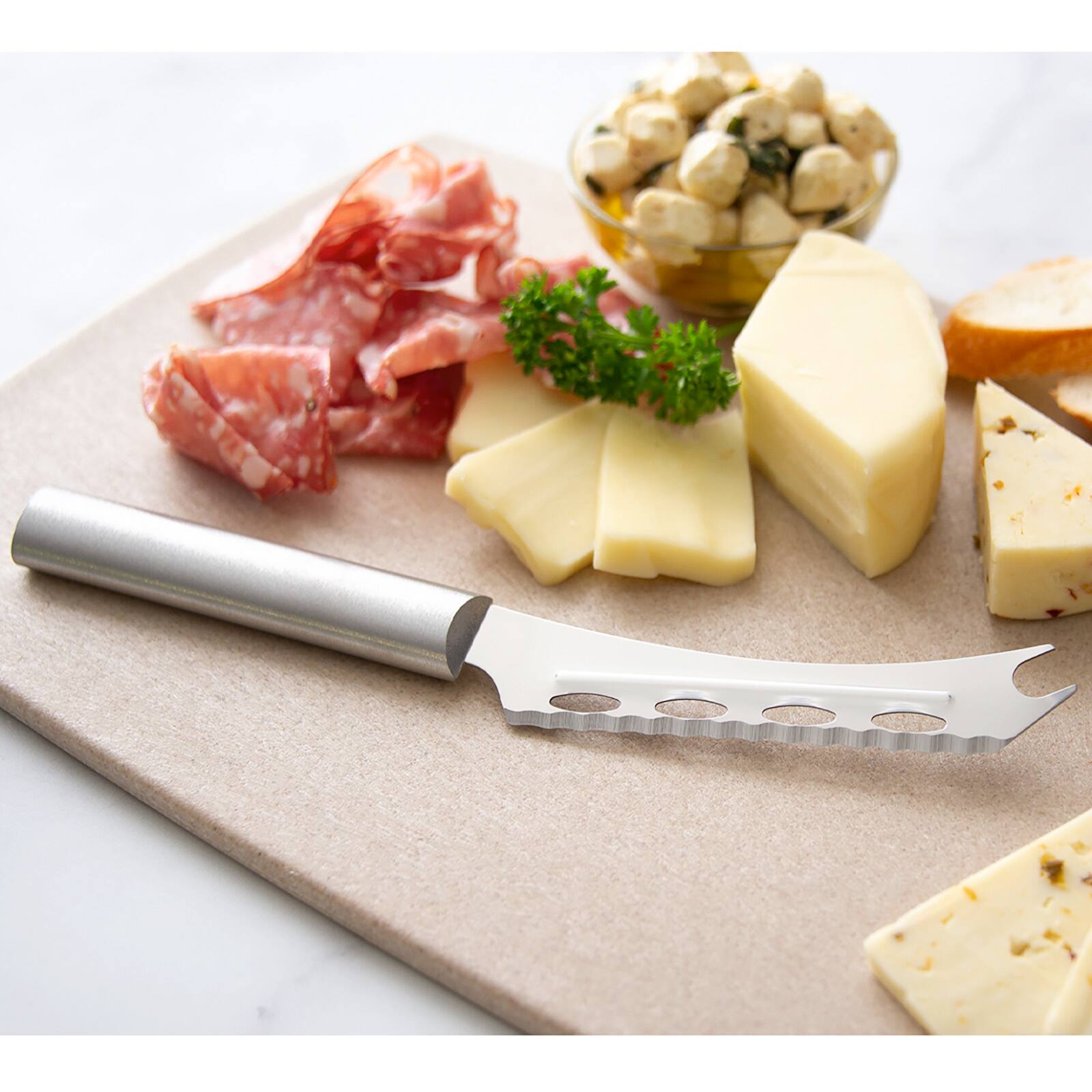 Alt View 1. Rada - 7 Piece Starter Knife Set Part 2 with Gift Box, Silver Handles - Silver.