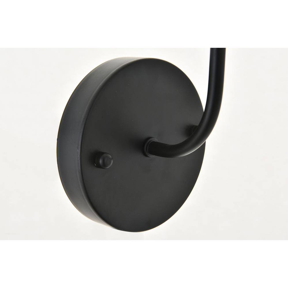 Left. Living District - Histoire 1 light brass and black Wall Sconce - Brass And Black And Clear.