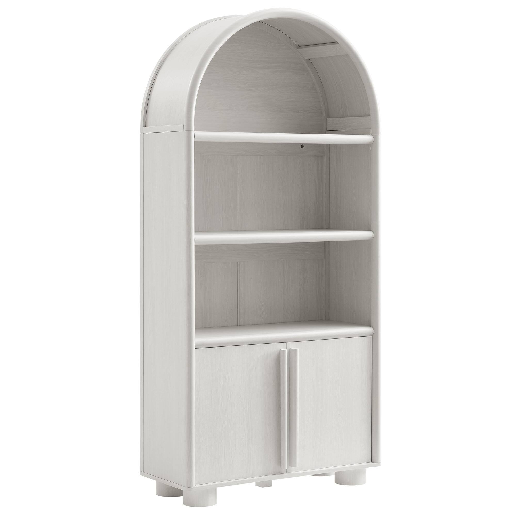 Angle. Modway - Bellamy Tall Arched Display Cabinet Bookcase by Modway - Ash.