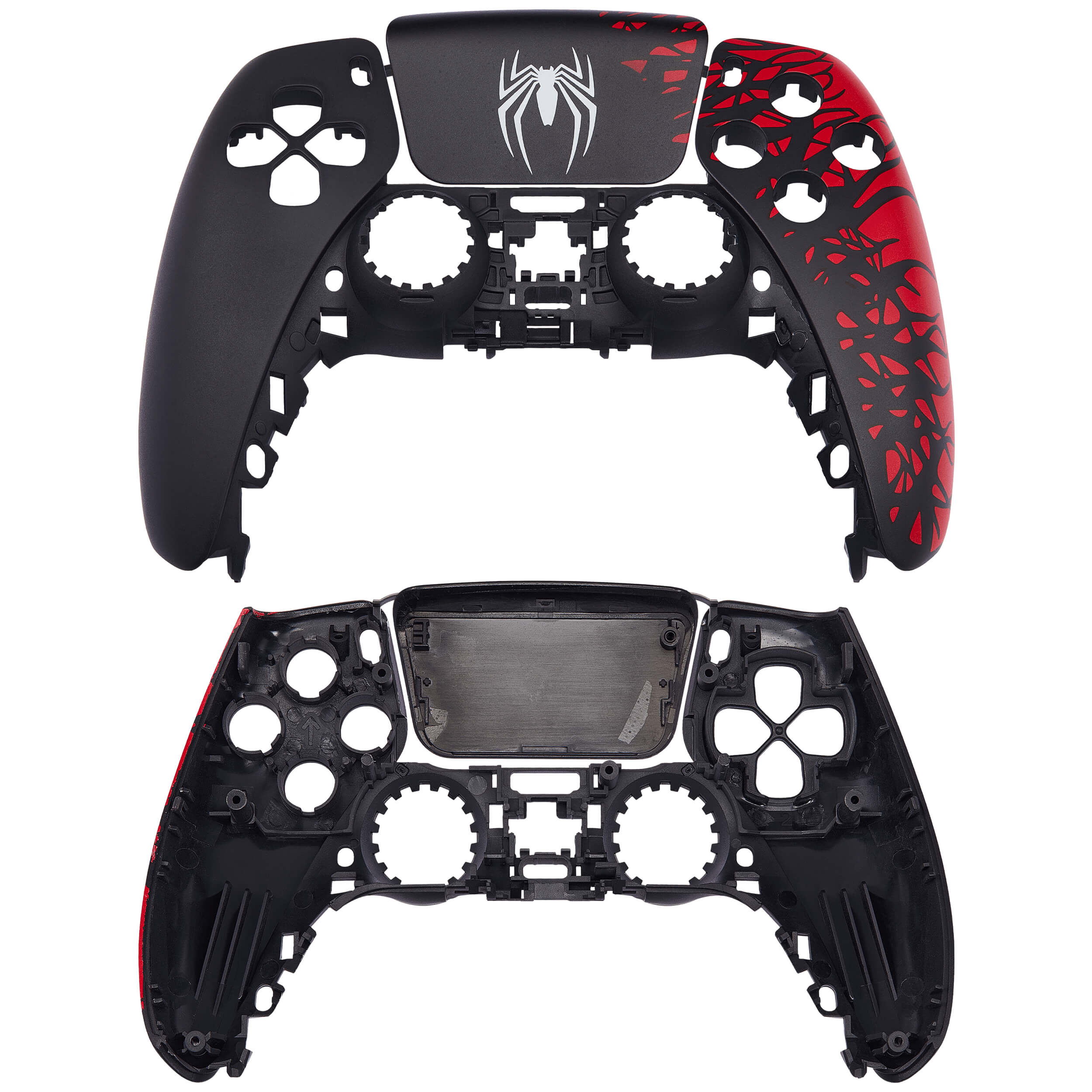 Alt View 3. MobileSentrix - Spider-Man - PlayStation 5 PS5 Compatible Controller Top Faceplate.