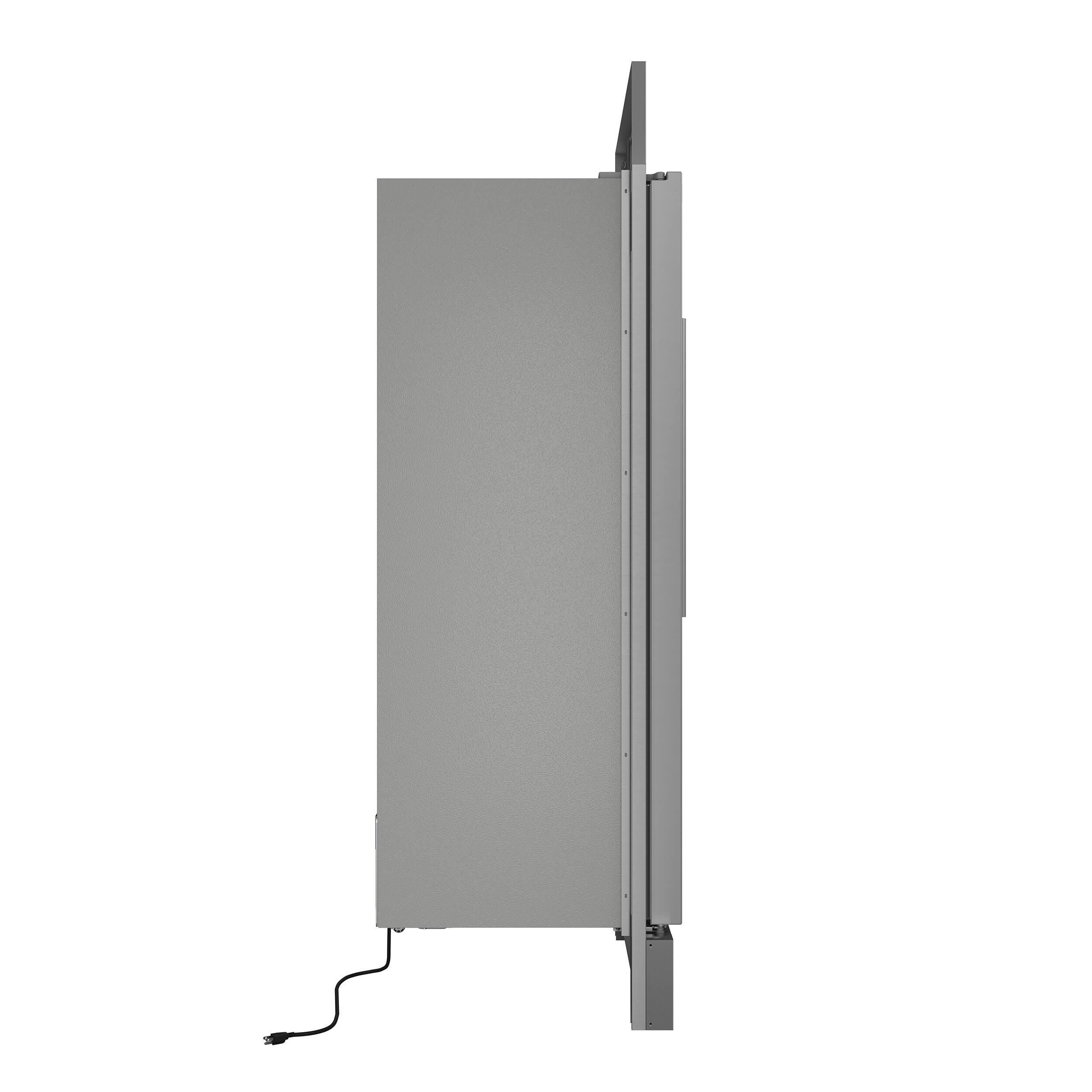 Angle. Forno Appliances - Maderno 13.6 Cu. Ft. Built-In Convertible Refrigerator/Freezer with Decorative Grill - Stainless Steel.