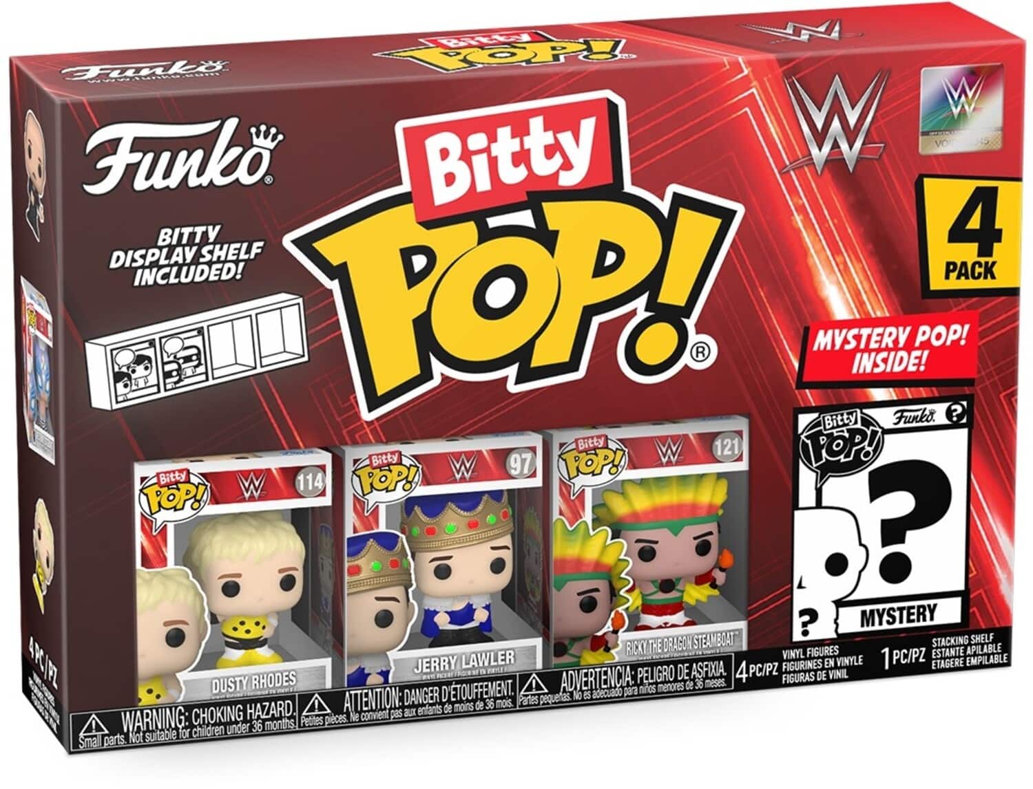 FUNKO BITTY POP!: WWE - Dusty Rhodes 4PK - COLLECTABLES - Multicolor