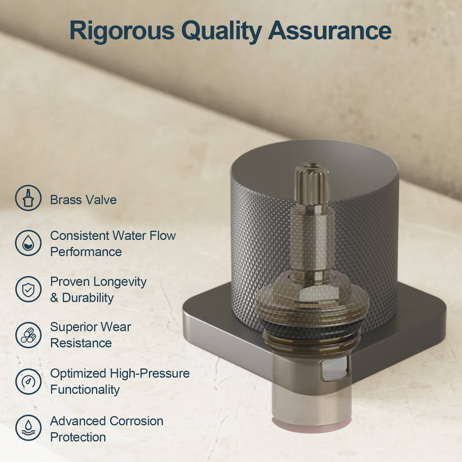 Rigorous Quality Assurance

- Brass Valve
- Consistent Water Flow Performance
- Proven Longevity & Durability
- Superior Wear Resistance
- Optimized High-Pressure Functionality
- Advanced Corrosion Protection