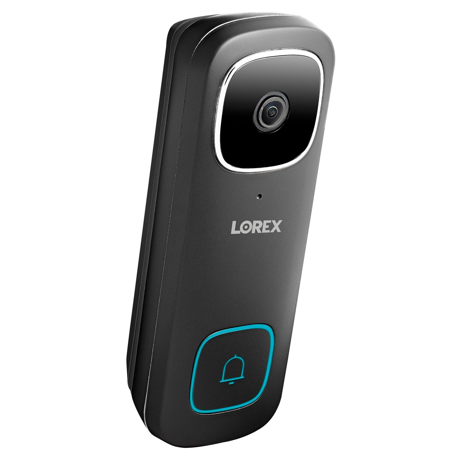Alt View 7. Lorex - 2K QHD Wired Smart Video Doorbell with Person Detection - Black.