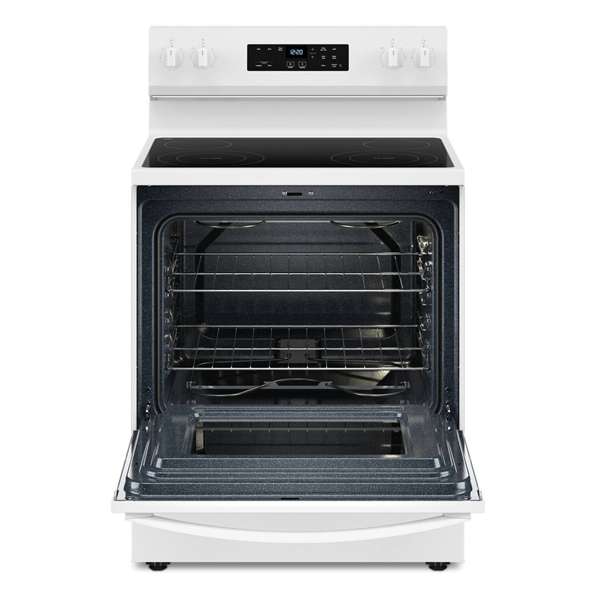 Angle. Whirlpool - Whirlpool - 30-inch Electric Range with No Preheat Mode .- White - White.