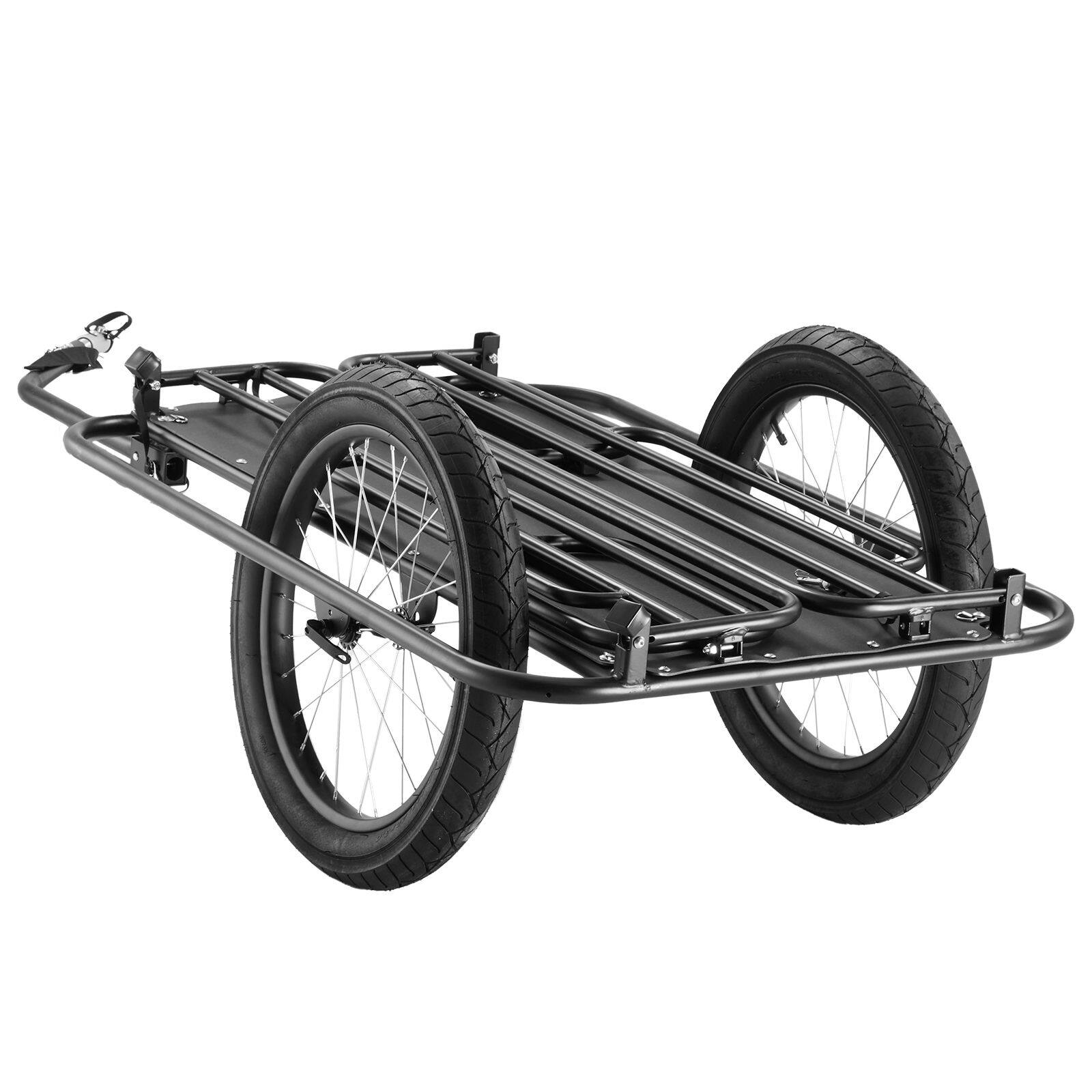 Front. Loheer - Loheer Heavy-Duty Bike Cargo Trailer Foldable Bicycle Wagon Cart with Universal Hitch.